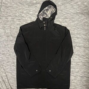 Perry Ellis Black Field Jacket with Removable Hood